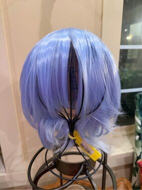 New Ice Purple Full Cap Wig Hair Cosplay Anime KPOP Demon Pixie Mid/short layer